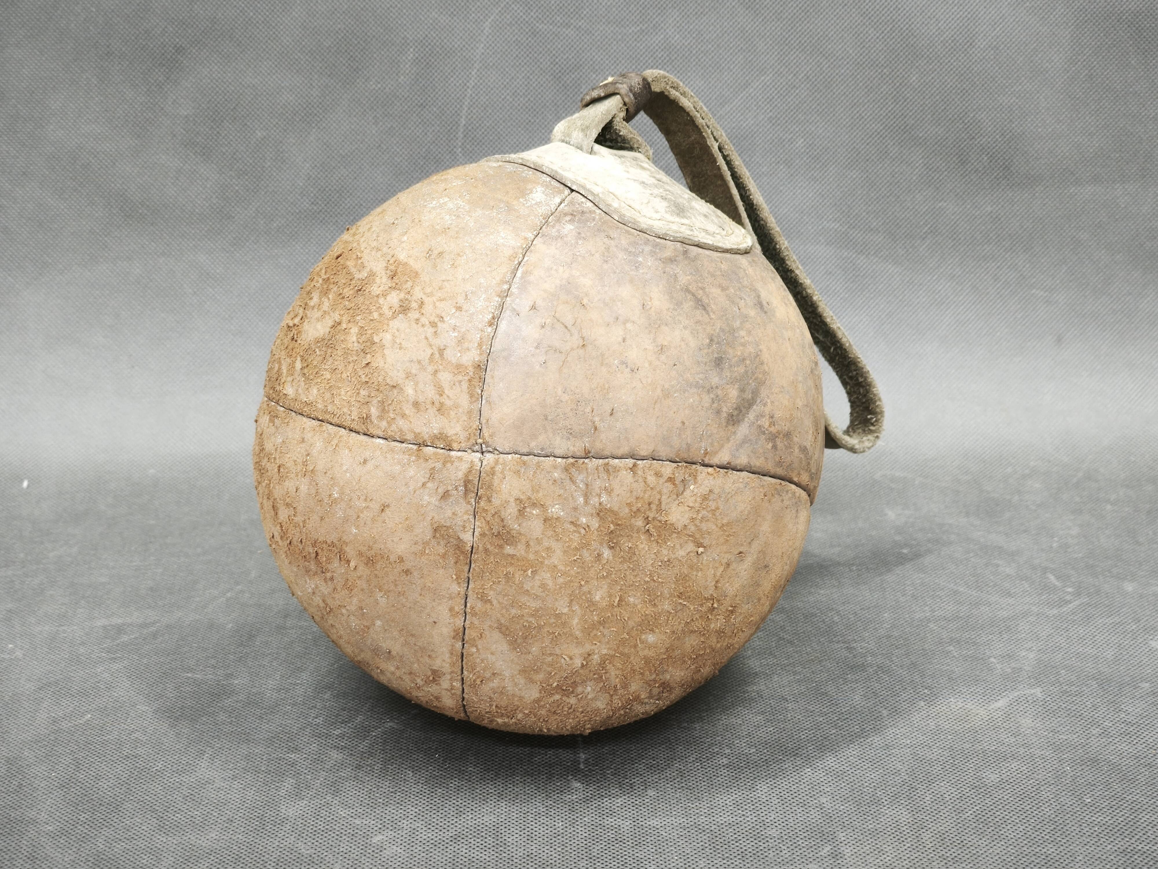 1940s Leather Boxing Gloves and Punching Ball, Czechoslovakia