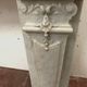 Regency style fireplace in white Carrara marble, Italy, 19th century.