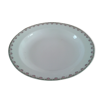 Dish rond creux, porcelain limoges