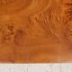 Vintage coffee table in elm magnifying glass