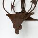 Danish mid-century brutalist metal wall sculpture and candle holder by Henrik Horst, 1960s.