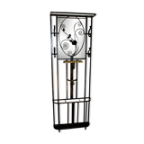 Wrought iron wardrobe with oval mirror