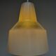 Holophane suspension en verre rv2 prismopal 1972  ø 24 cm