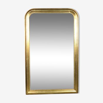 Miroir de style Louis Philippe en bois doré 160 x 100 cm