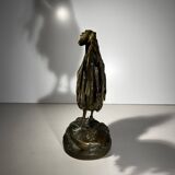 French bronze rooster sculpture, 19th century