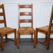 Vintage Dining Chairs, France, 1950s, Set of 6