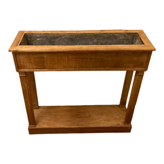 Jardinière rectangulaire en bois naturel style Louis XVI