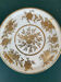 Plat à tarte porcelaine dorée