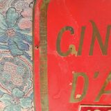 Brass art cinema plaque