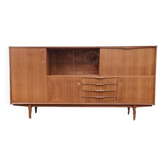 Enfilade haute en teck année 65 - Dimensions: L250 H130 P44