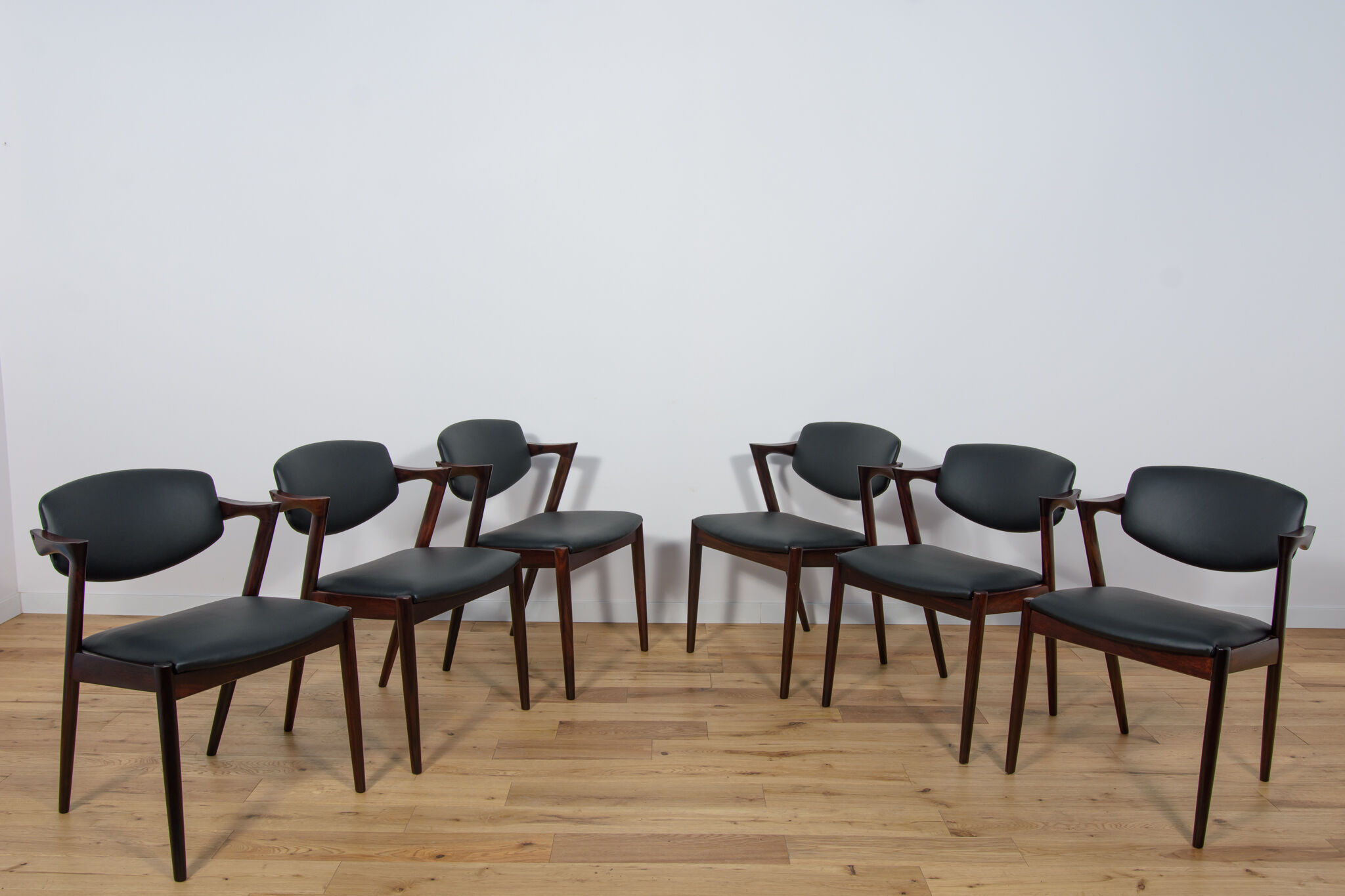 Model 42 Dining Chairs by Kai Kristiansen for Schou Andersen, 1960s, Set of 4