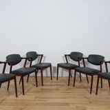 Model 42 Dining Chairs by Kai Kristiansen for Schou Andersen, 1960s, Set of 4