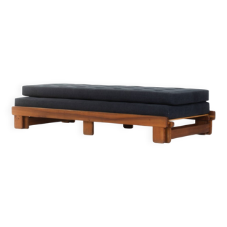Vintage oak convertible bench by Alain Gaubert