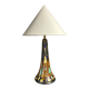 Dutch ceramic art nouveau Plazuid Gouda Pottery table lamp, 1920s
