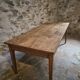 Antique French farmhouse dining table in oak and poplar, 1850–1900