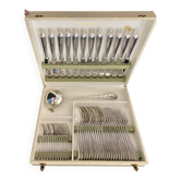 Housewife christofle 49 pieces pearls silver metal