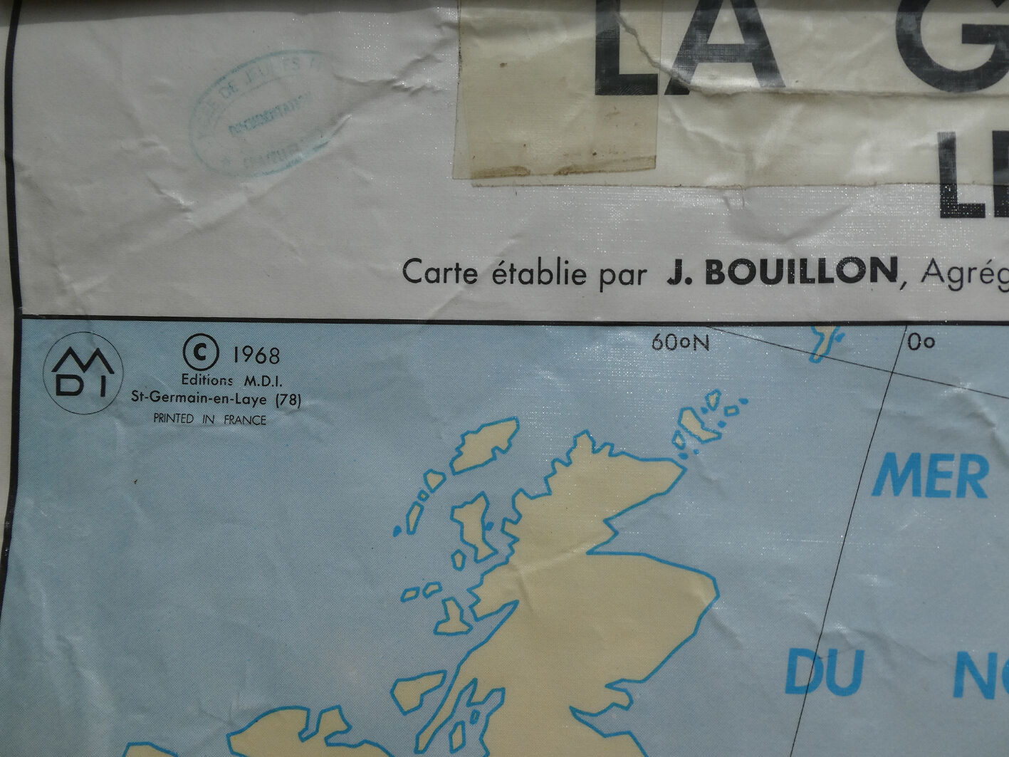 Vintage school card MDI The War of 1914-1918