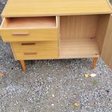 Chest of drawers of the 60s/70 feet spindles
