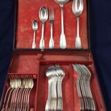 Silver metal housewife in box