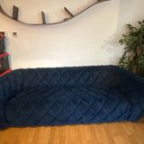 Flandrin velour 3-seater sofa