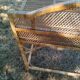 Bureau ancien en rotin osier vintage