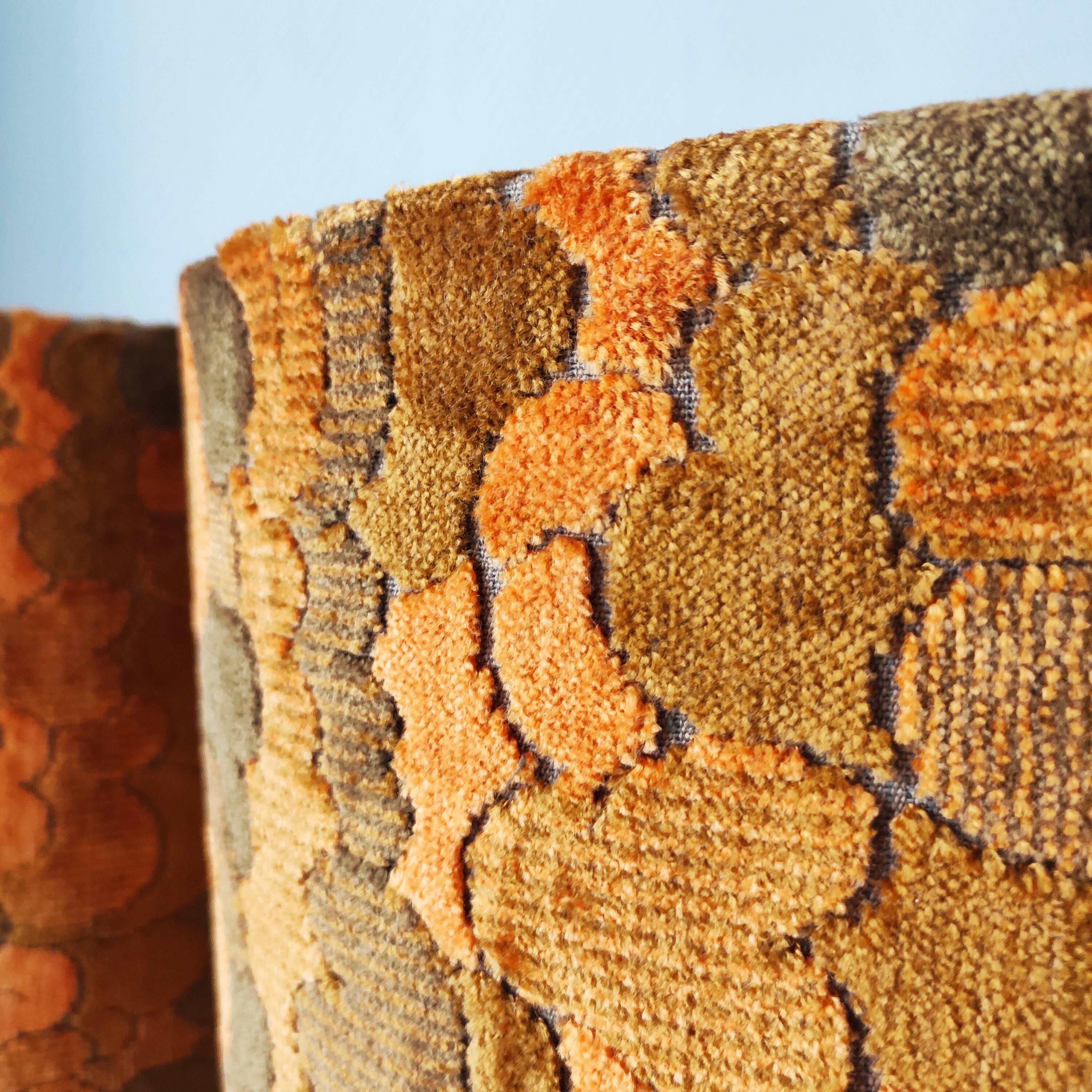 Pair of large vintage 1970s brass living room lamps