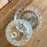 Cloche en verre ciselé