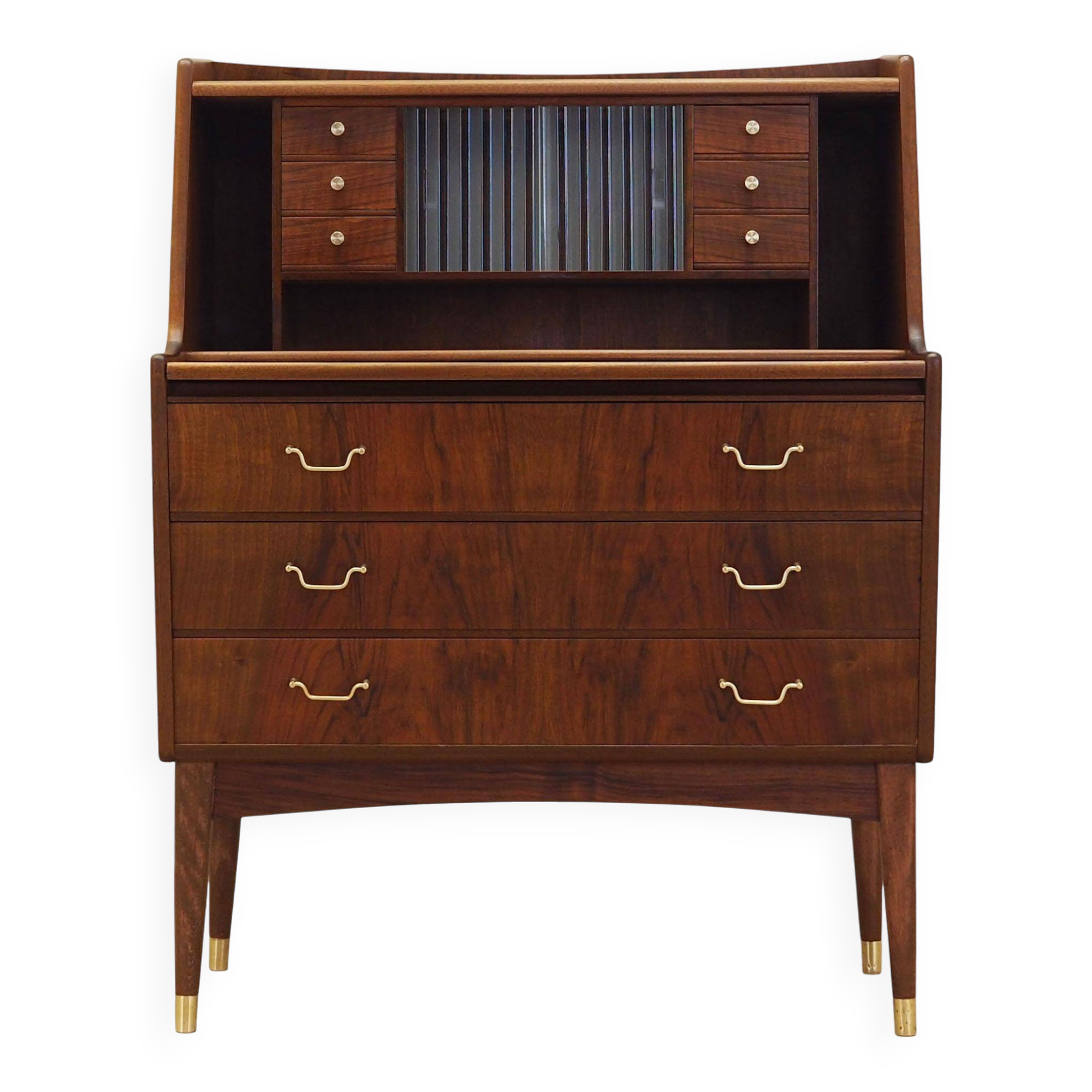 Walnut secretary, Danish design, 1970s, production: Denmark