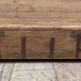 bench - teak chest from Burma with original fittings