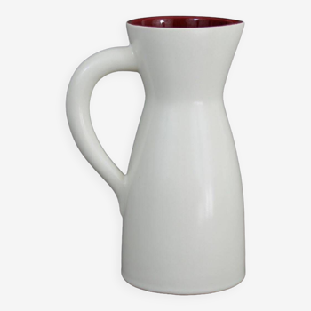 Saint Clément pitcher in vintage ceramic from the 60s