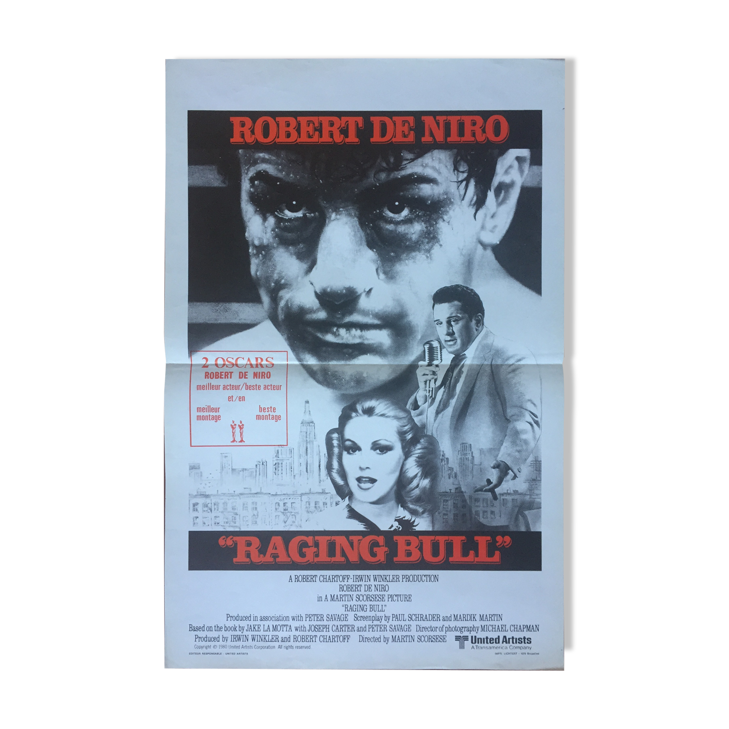 Original poster "Raging Bull" Robert de Niro, Boxing
