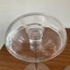 Pair of candle holders in glass paste