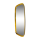 Mirror rearview mirror gold strapping Schönform 60s