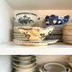 Gien ironware sauceboat, "Chardons" service
