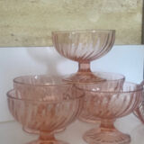 6 large dessert ice cream bowls Rosaline Luminarc France