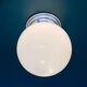 Old globe in opaline vintage wall or ceiling light diameter 20 cm and aluminum base LAMP-7050