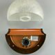 60's 70's Wall Light Sconce Lamp Wall Lamp Glass Plastic Space Age