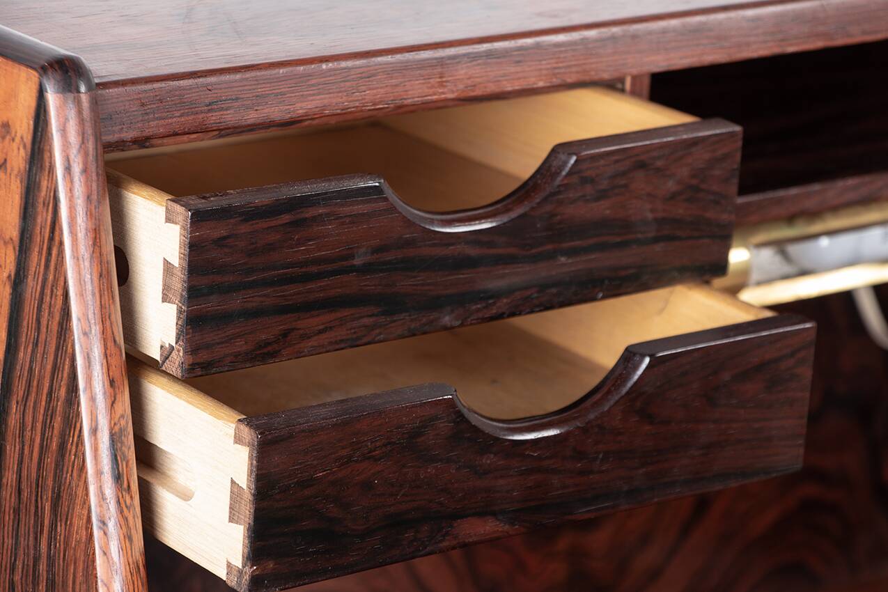 Danish secretary in rosewood model 37 by Arne Wahl Iversen 1960.
