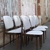 Six chaises Baumann modèle Pégase