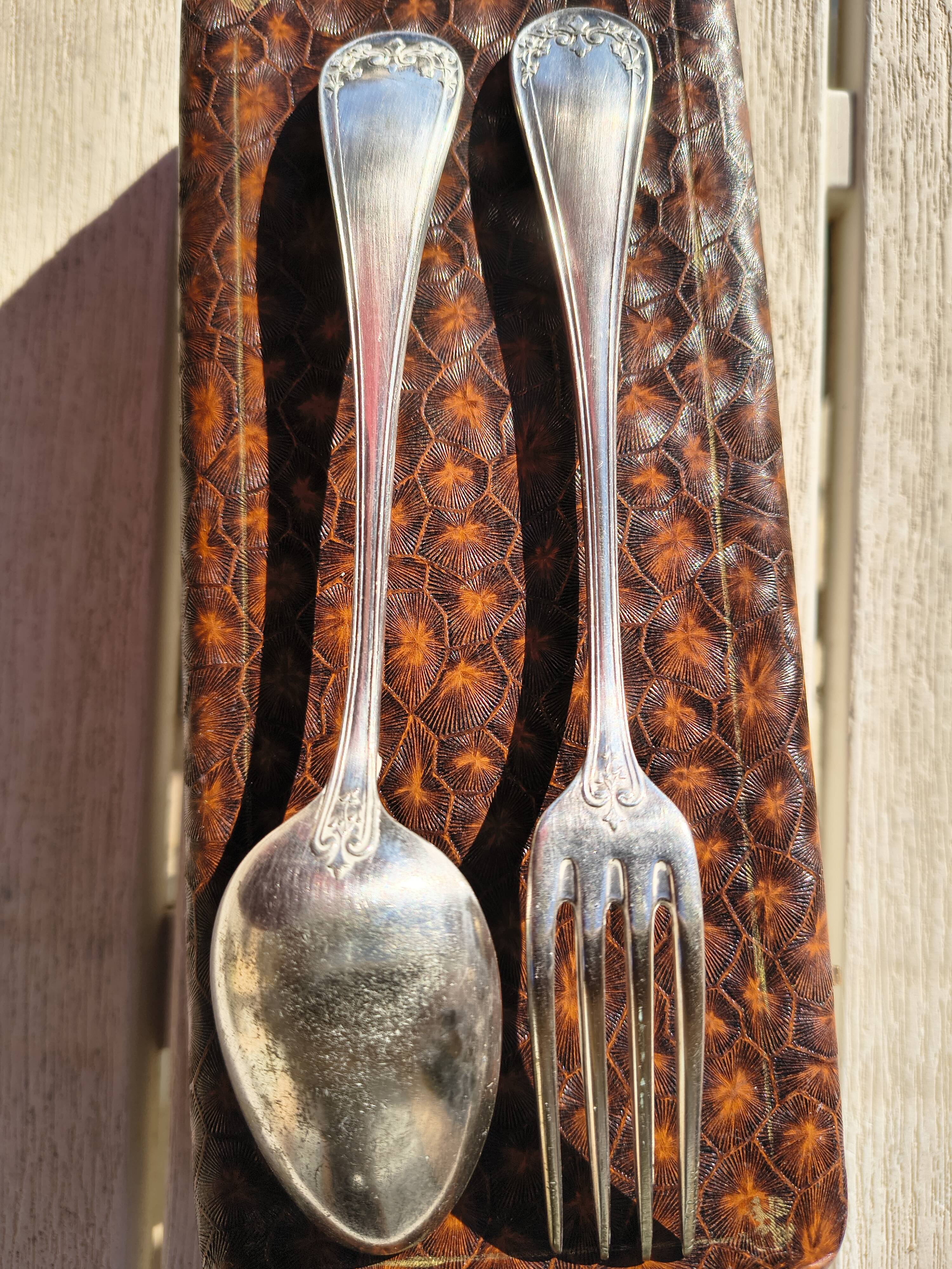 Baptism cutlery set box