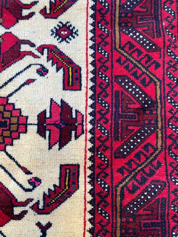 Vintage persian carpet belutch 97x187 cm