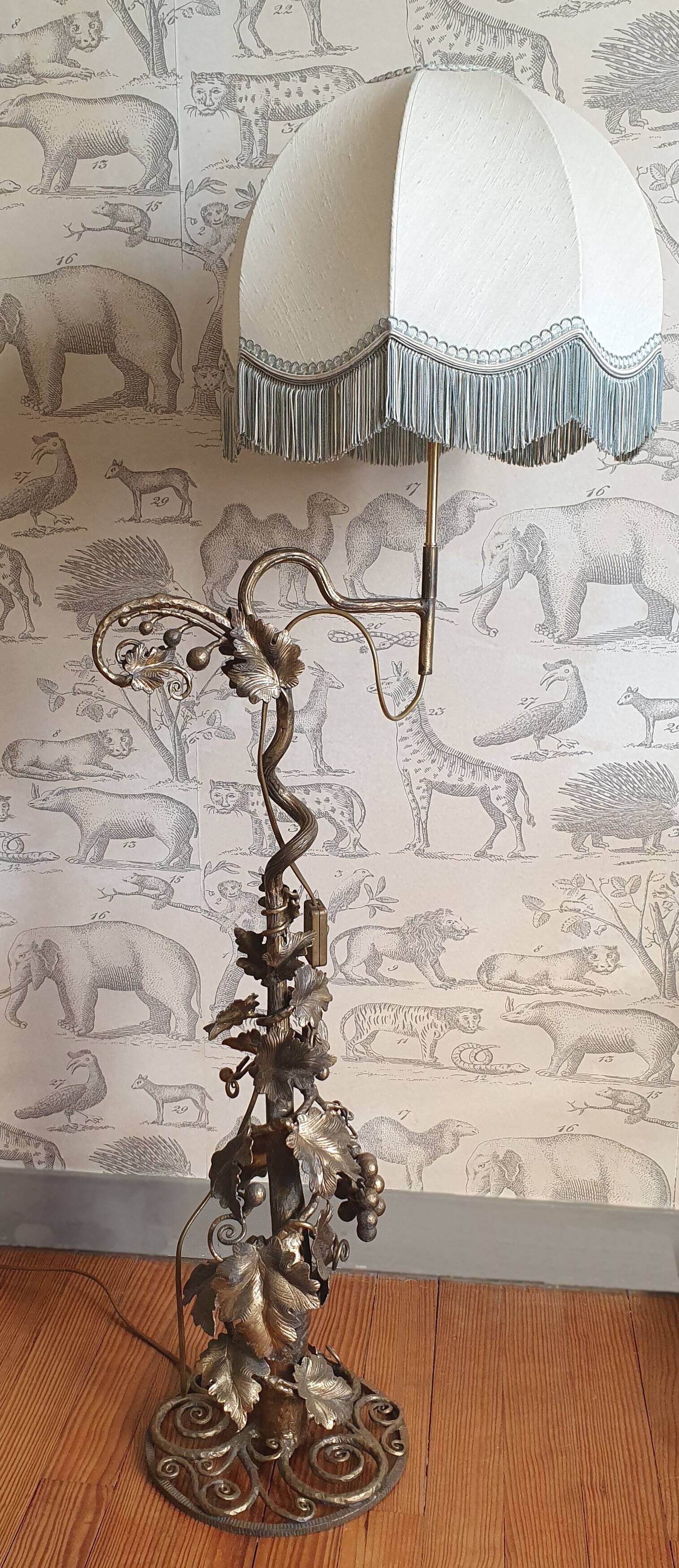 Wrought iron lamp 1900 style