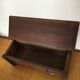 Old carved wooden box