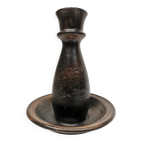 Grand bougeoir, vase . céramique signée jean marais