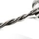 Salt spoon, mid-century modern, silver, Poland, 1970s