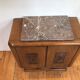 Art deco small cabinet with marble top