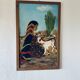 Orientalist painting on cardboard
