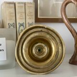 Solid brass candle holder