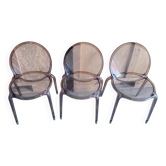 6 loop crystal & emerald chairs – roche bobois – cédric ragot