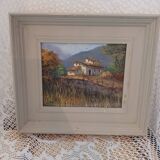 Oil painting of a Provençal landscape